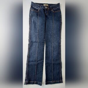 JouJou Jeans Womens Size 5/6 Denim Zip Up Pockets Seam Stretch Style 19-176ME